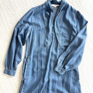 LOFT Light Blue Denim Dress